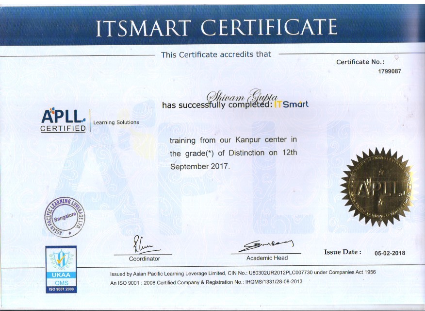 certificate APLL certificate APLL